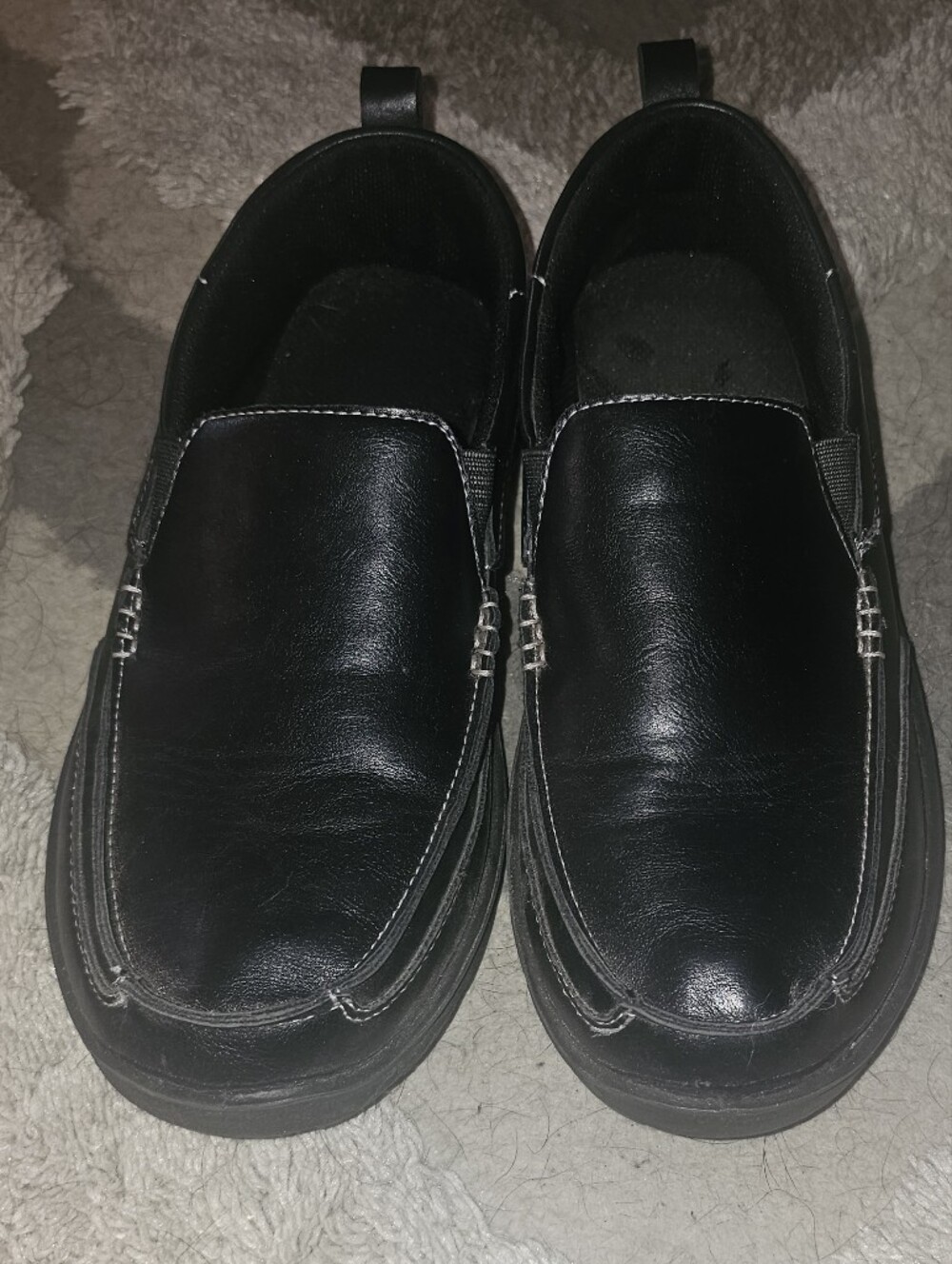 Big Boys's Black Slip-On Casual Shoes